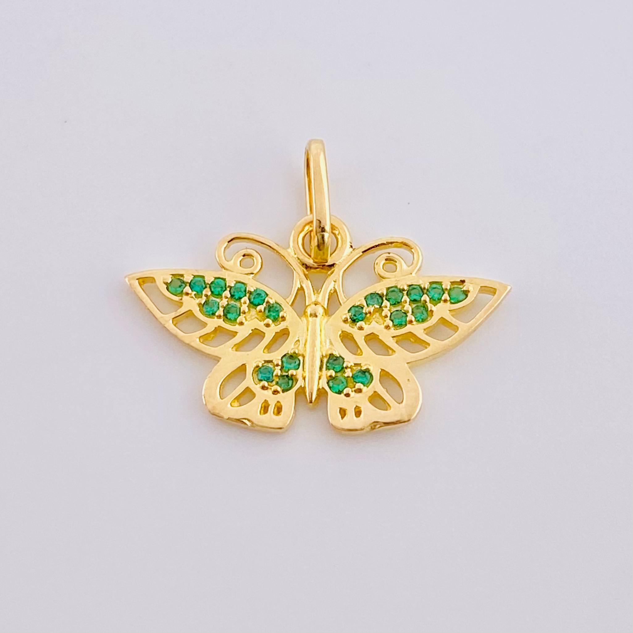 Dije Mariposa Monarca 1.35 g / 3/4 in Oro Amarillo 18K