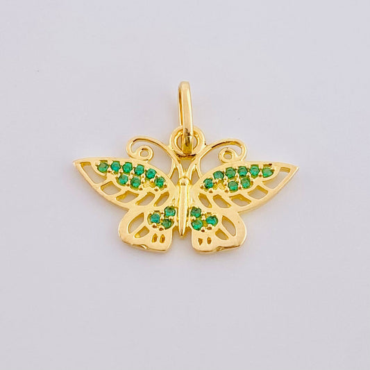 Dije Mariposa Monarca 1.35 g / 3/4 in Oro Amarillo 18K