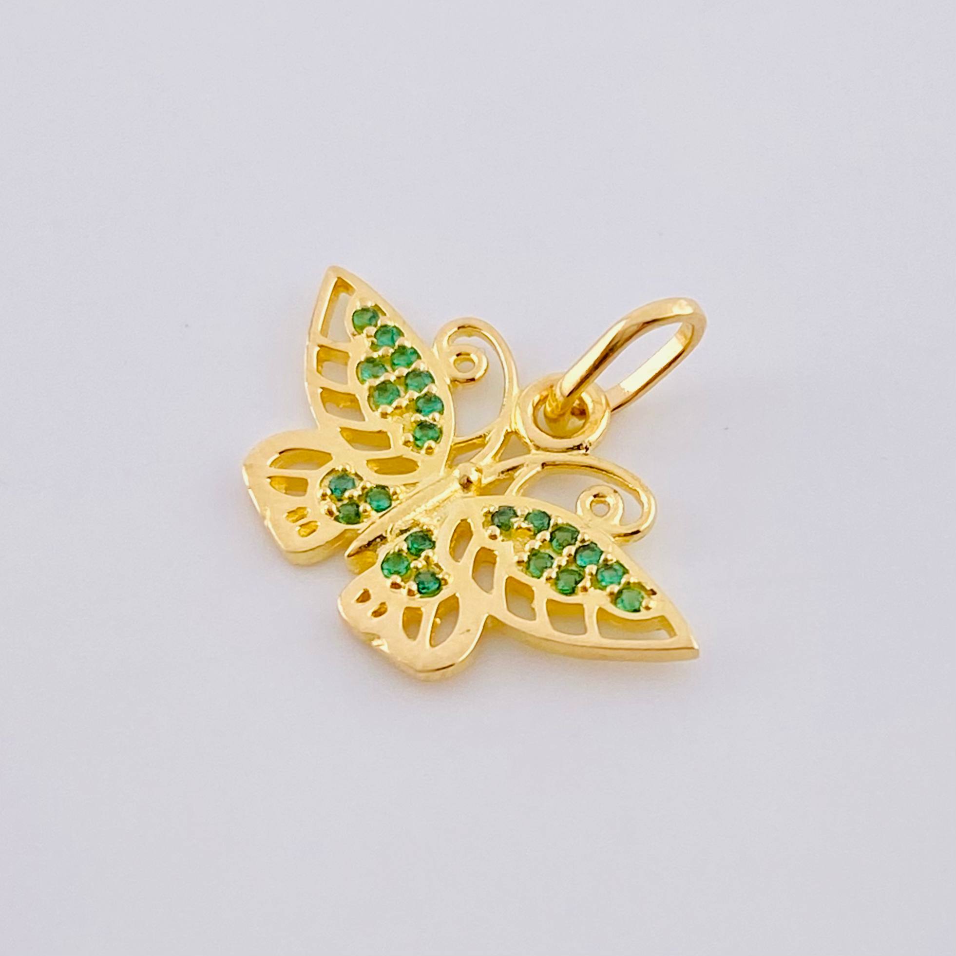 Dije Mariposa Monarca 1.35 g / 3/4 in Oro Amarillo 18K