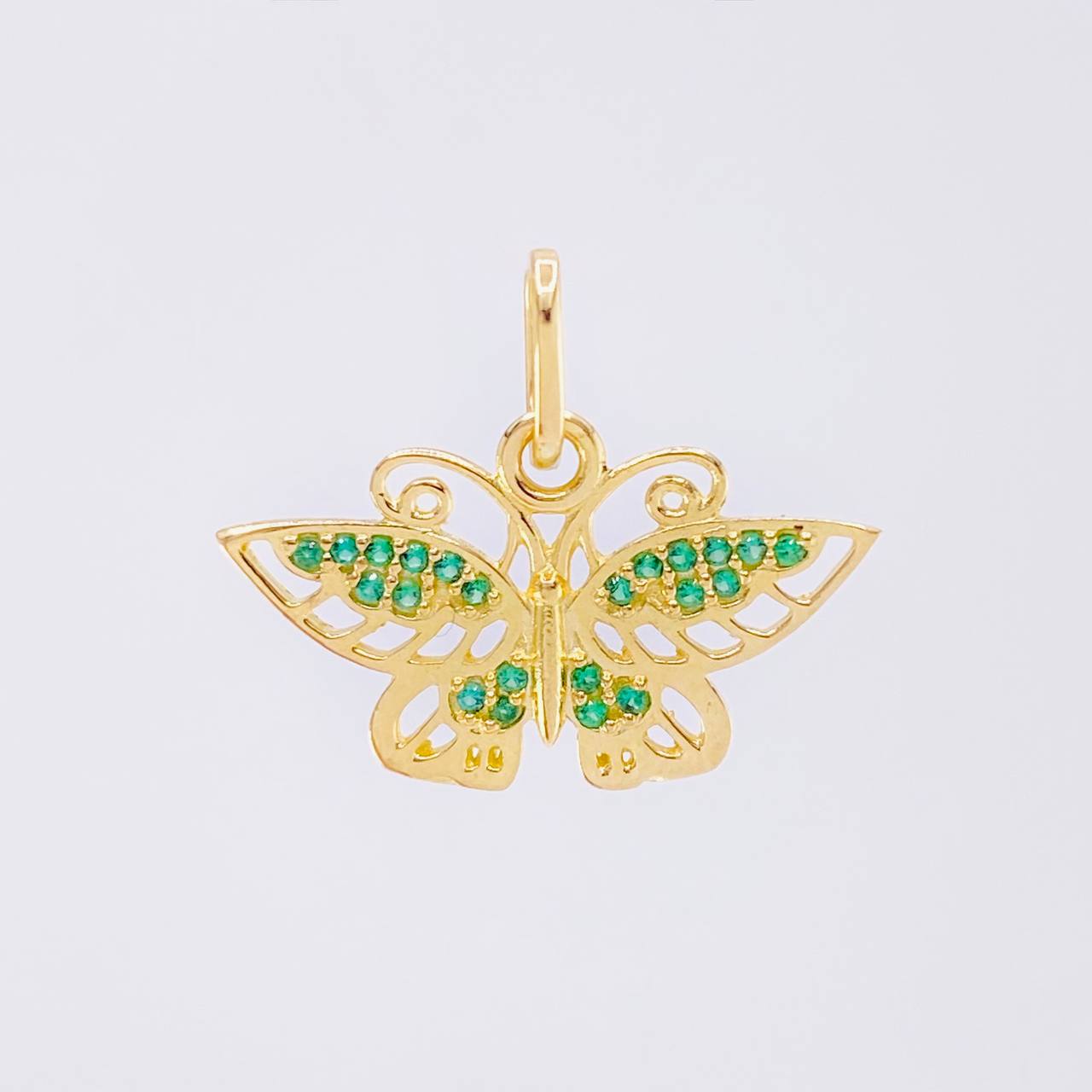 Dije Mariposa Monarca 1.35 g / 3/4 in Oro Amarillo 18K