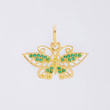 Dije Mariposa Monarca 1.35 g / 3/4 in Oro Amarillo 18K