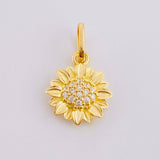 Dije Girasol 0.95 g / 3/4 in Oro Amarillo 18K