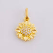 Dije Girasol 0.95 g / 3/4 in Oro Amarillo 18K