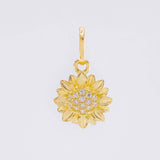 Dije Girasol 1.05 g / 3/4 in Oro Amarillo 18K