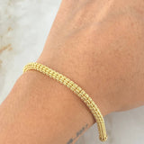 Ice Bracelet 11.45gr / 8.5in / 18K Gold +4$