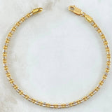 Ice Bracelet 8.15gr / 8.5in / Two Tone Yellow White 18K +4 ©