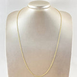 Box Chain 3.1gr / 23.6in / 18K Gold +3$