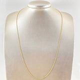 Cadena Figaro 2.2gr / 23 1/2 in / 1mm Oro Amarillo +1 18K *