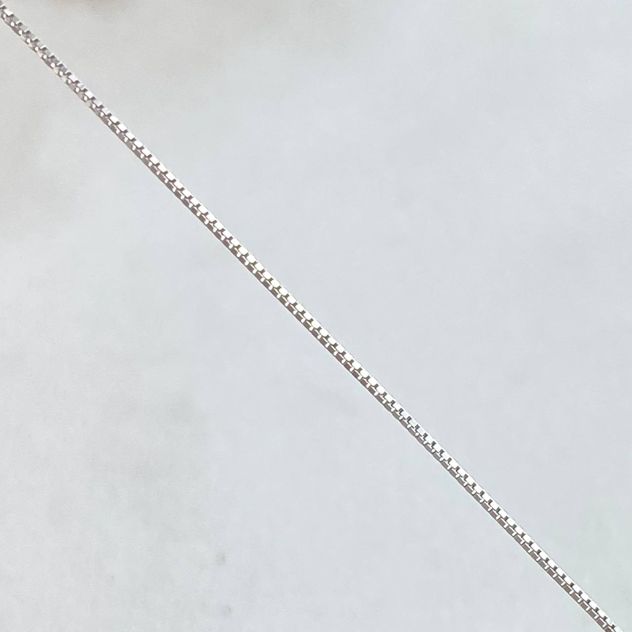 Cadena Veneciana 0.95gr / 50cm / Oro Blanco +3 18K
