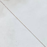 Cadena Veneciana 0.95gr / 50cm / Oro Blanco +3 18K