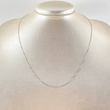 Cadena Veneciana 0.95gr / 50cm / Oro Blanco +3 18K