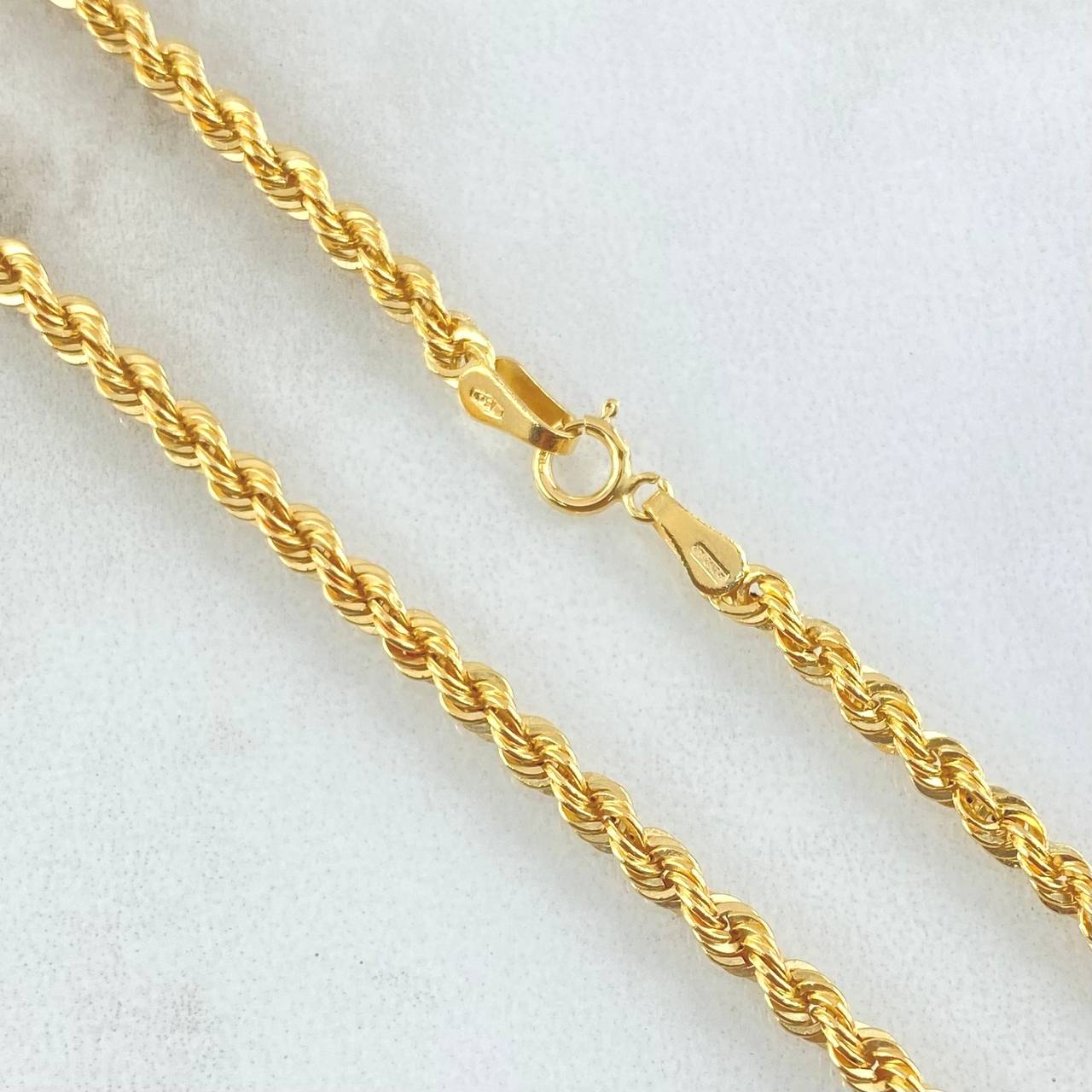 Rope Chain 3.55gr / 15.7in 18K Gold +3$