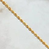 Rope Chain 3.55gr / 15.7in 18K Gold +3$