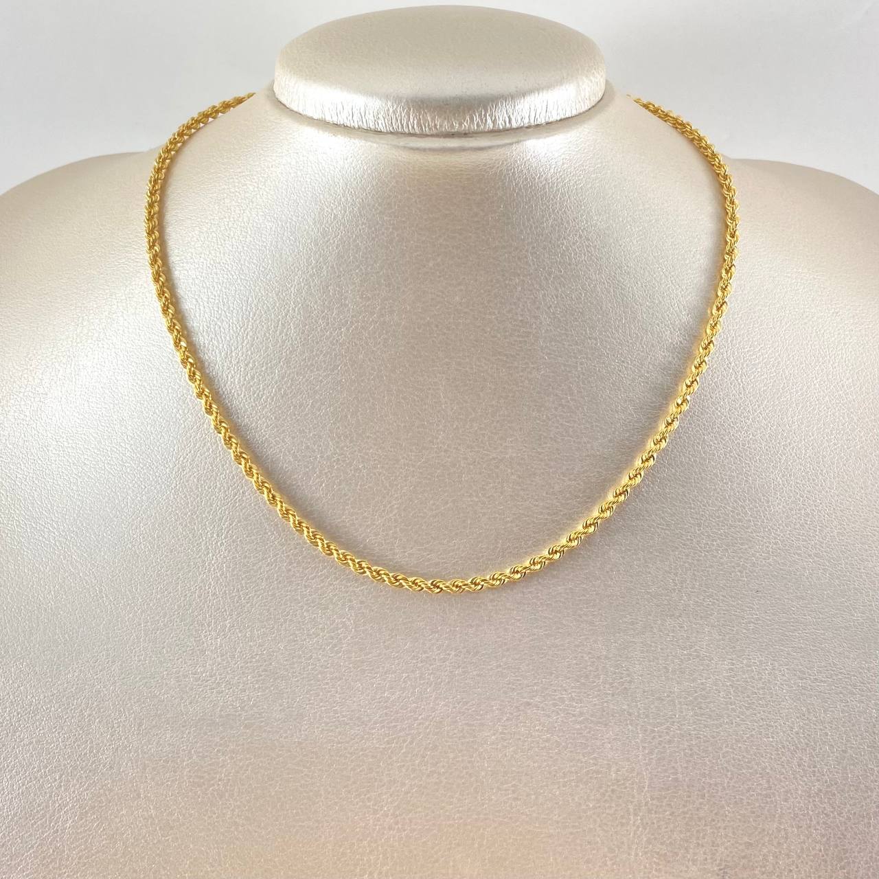 Rope Chain 3.55gr / 15.7in 18K Gold +3$