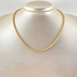 Rope Chain 3.55gr / 15.7in 18K Gold +3$