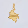 Pendant Map of Colombia 1 g / 3.2 cm Yellow Gold 18K