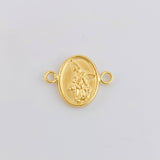 Saint Michael Archangel Charm 0.45g / 1/2 in / 18K Yellow Gold *