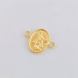Saint Michael Archangel Charm 0.45g / 1/2 in / 18K Yellow Gold *