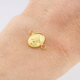 Saint Michael Archangel Charm 0.45g / 1/2 in / 18K Yellow Gold *