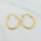 Candongas Paris 1.5 g / 3/4 in Oro Amarillo 18K