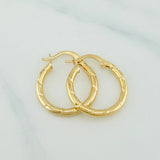 Candongas Paris 1.5 g / 3/4 in Oro Amarillo 18K