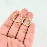 Candongas Paris 1.5 g / 3/4 in Oro Amarillo 18K