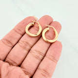 Candongas Kari 1.75 g / 3/4 in Oro Amarillo 18K