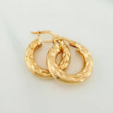 Candongas Flor 2.15 g / 3/4 in Oro Amarillo 18K