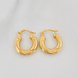 Candongas Noel 1.6 g / 1/2 in Oro Amarillo 18K