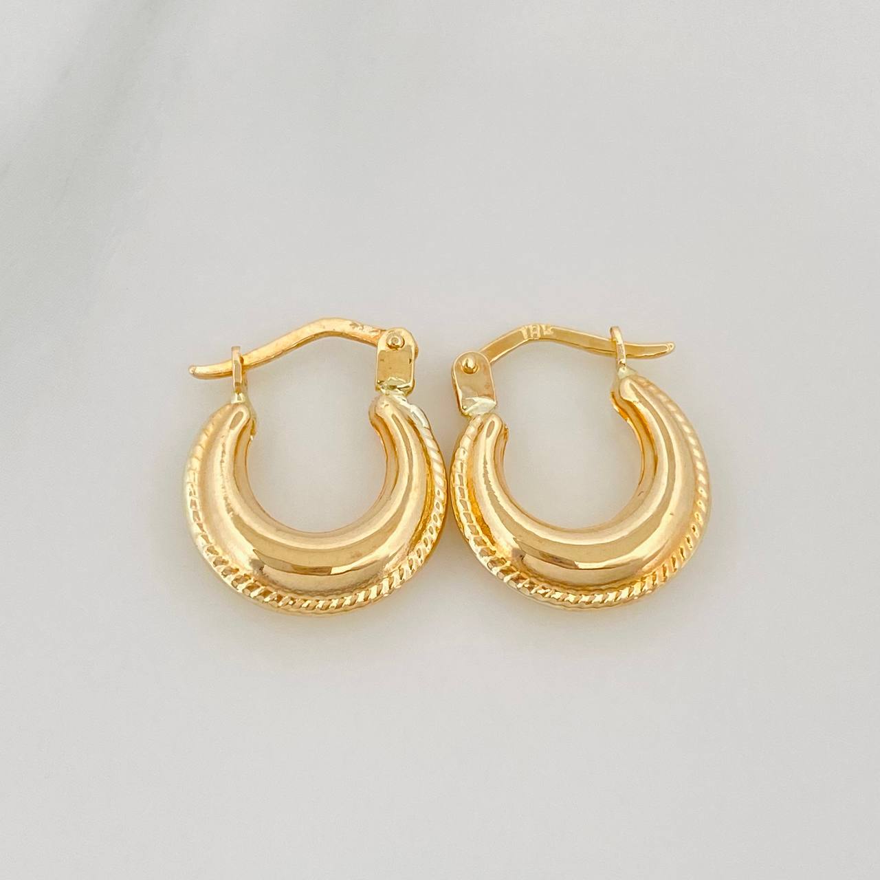 Candongas Arca 1.5 g / 1/2 in Oro Amarillo 18K
