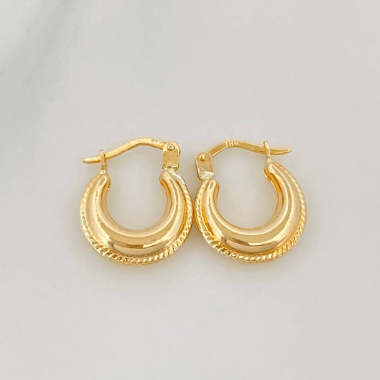 Candongas Arca 1.5 g / 1/2 in Oro Amarillo 18K