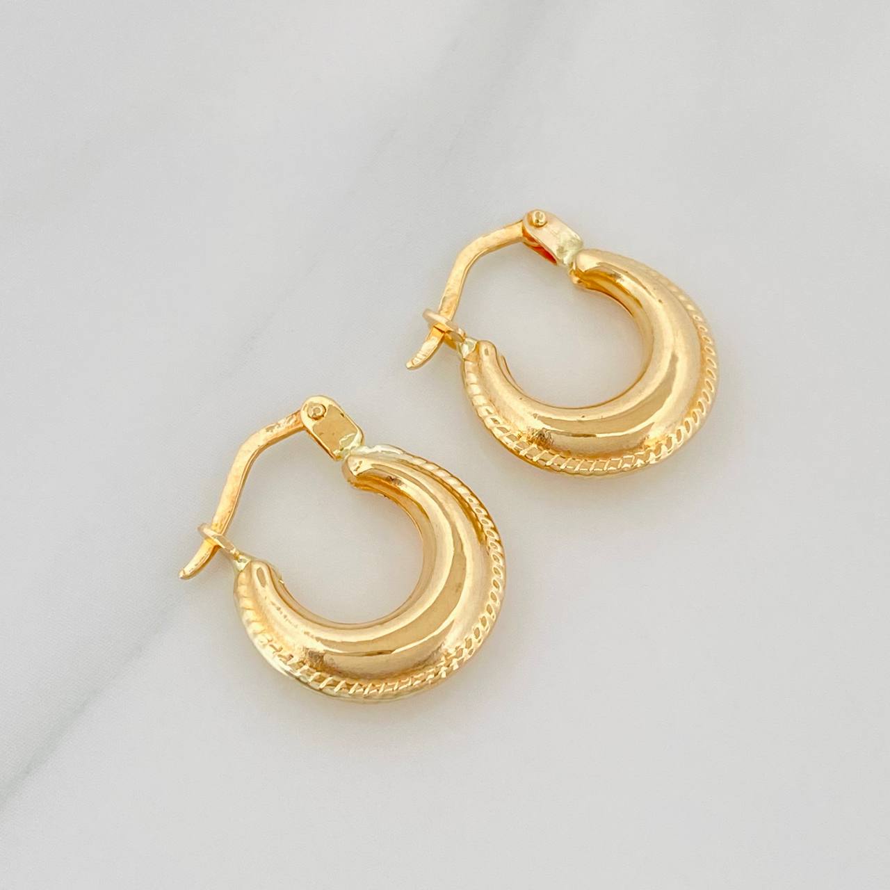 Candongas Arca 1.5 g / 1/2 in Oro Amarillo 18K