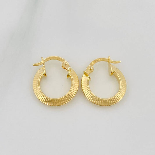 Candongas Clau 1.25 g / 1/2 in Oro Amarillo 18K