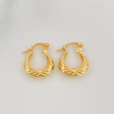 Candongas Mirilla 1.15 g / 1/2 in Oro Amarillo 18K