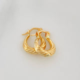 Candongas Mirilla 1.15 g / 1/2 in Oro Amarillo 18K