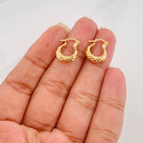 Candongas Mirilla 1.15 g / 1/2 in Oro Amarillo 18K