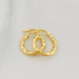 Candongas Asby 1.15 g / 1/2 in Oro Amarillo 18K
