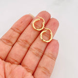 Candongas Asby 1.15 g / 1/2 in Oro Amarillo 18K