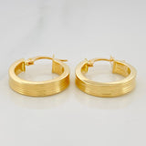 Candongas Fabi Rayadas 2.85 g / 3/4 in Oro Amarillo 18K
