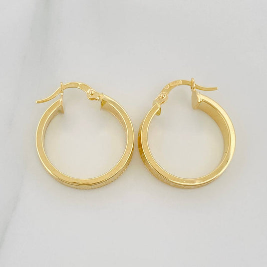 Candongas Winter Tribal 2.95 g / 3/4 in Oro Amarillo 18K