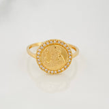 Anillo San Benito 2.1 g / T7 3/4 Oro Amarillo 18K
