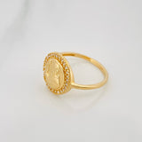 Anillo San Benito 2.1 g / T7 3/4 Oro Amarillo 18K