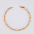 Diamond Cut Half Moon Military Bracelet 5.8g / 7 in / 2.9mm 18K Rose Gold