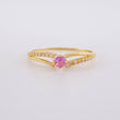 Intertwined Solitaire Ring 1.2g / Size 8 1/4 Yellow Gold 18K