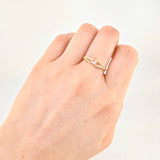 Intertwined Solitaire Ring 1.15g / T5 1/2 Yellow Gold 18K