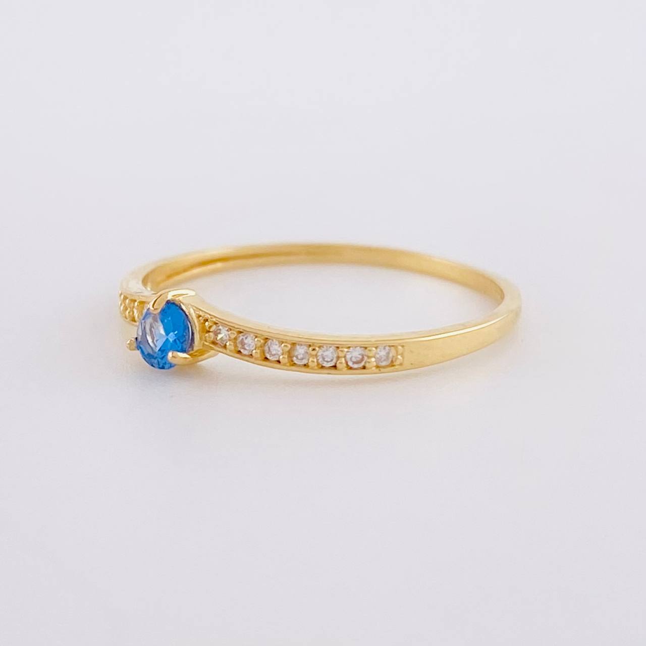 Solitaire Ring V Dense 1g / T6 1/4 Yellow Gold 18K