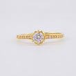 Solitaire Ring Six Prong 1.7g / T6 3/4 Yellow Gold 18K