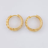 Candongas Flores Huecas 3.95g / 3/4 in Oro Amarillo 18K
