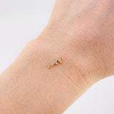 Herraje Letra F Tupida 0.35g / 1/2 in Oro Amarillo 18K