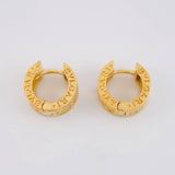 Candongas Doble Carril Bv Tupido 5.5g / 1/2 in Oro Amarillo 18K